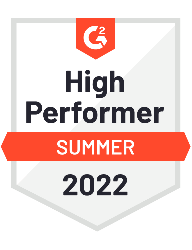 High Performer 2020 G2 Badge